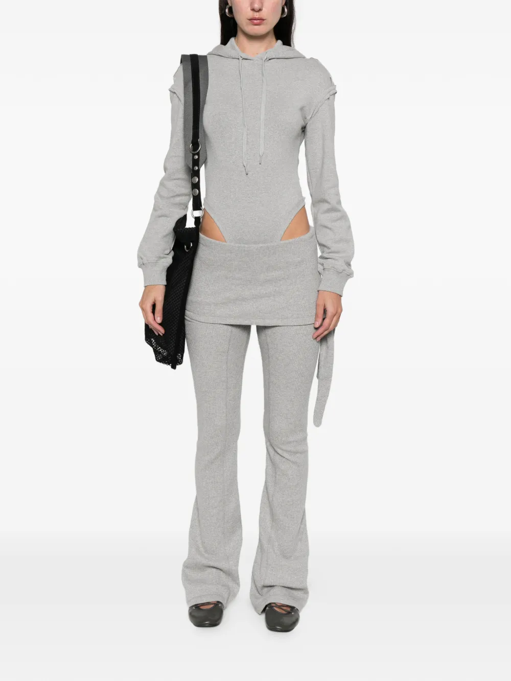 Open YY waffle layered trousers | Pantalones acampanados | Image 2