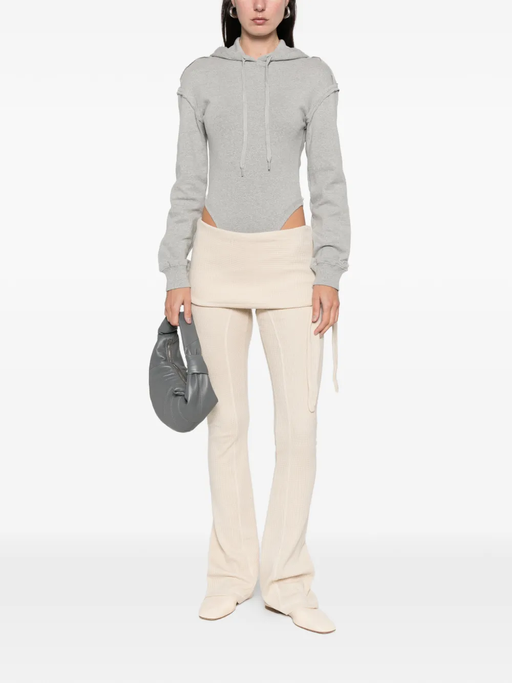 Open YY waffle tie trousers | Flared & Bell-Bottom Pants | Image 2