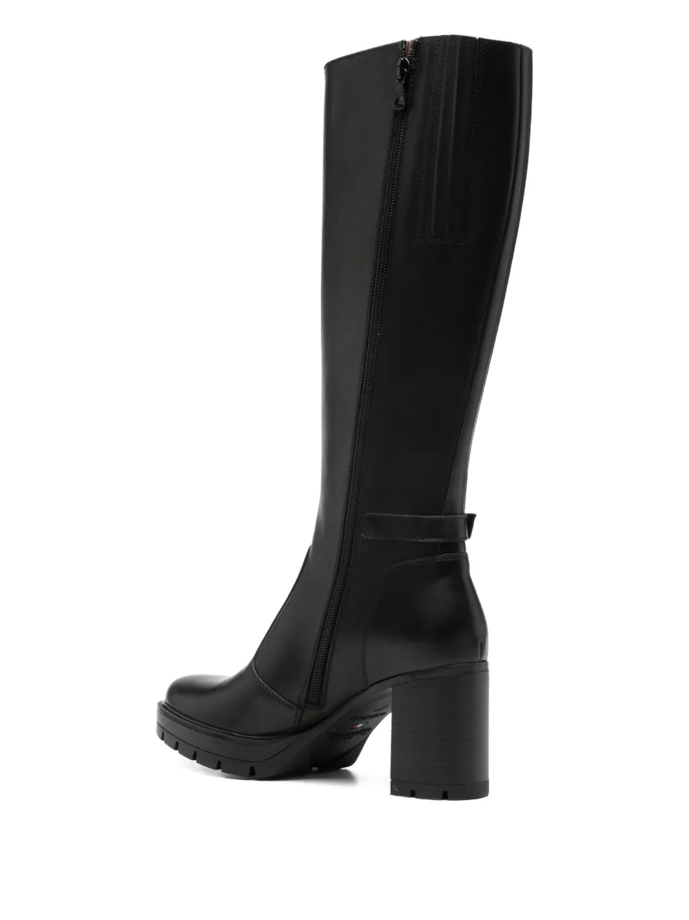 Nero Giardini Buckle-strap Boots In Black