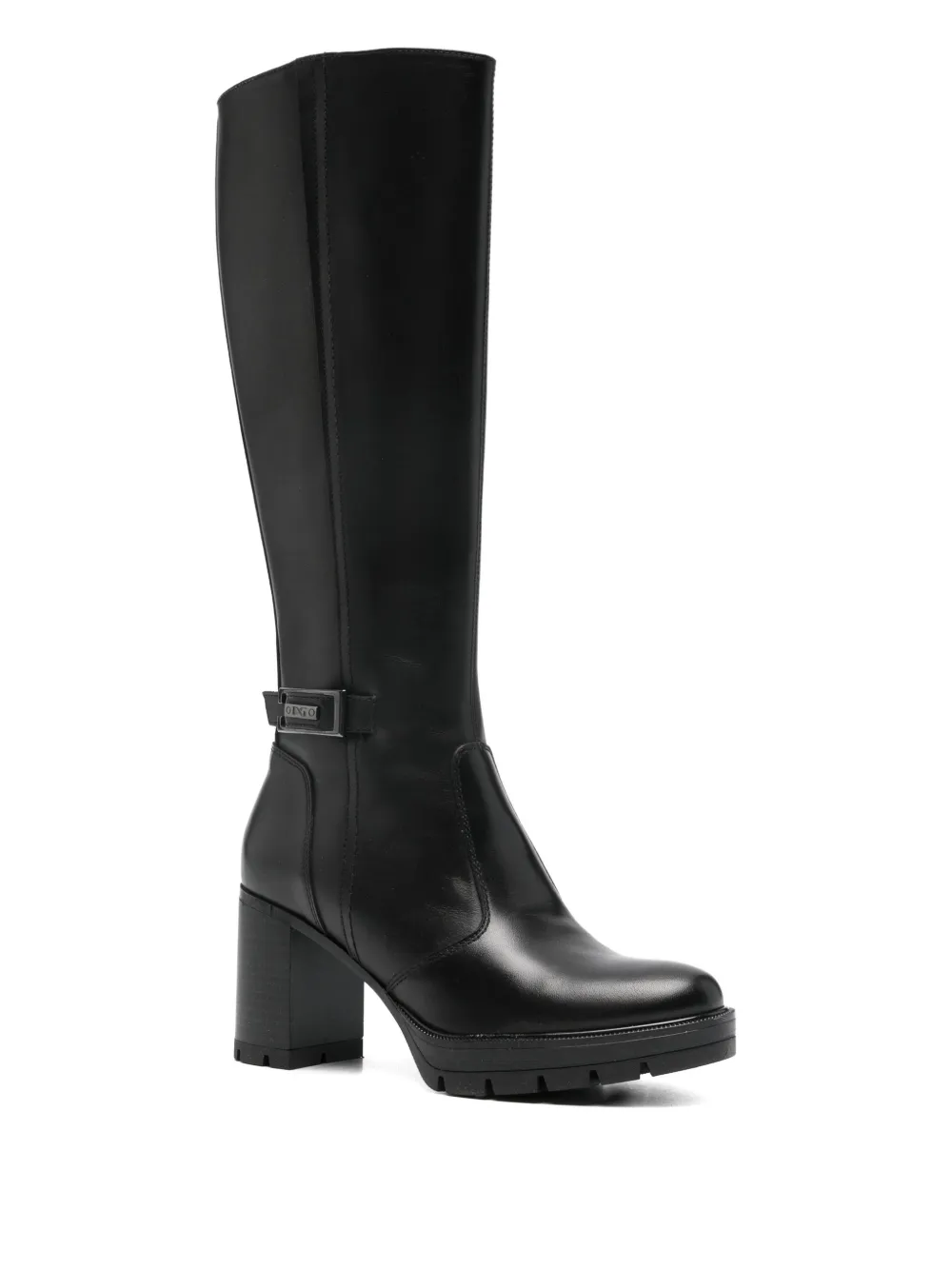 Nero Giardini Buckle-strap Boots In Black