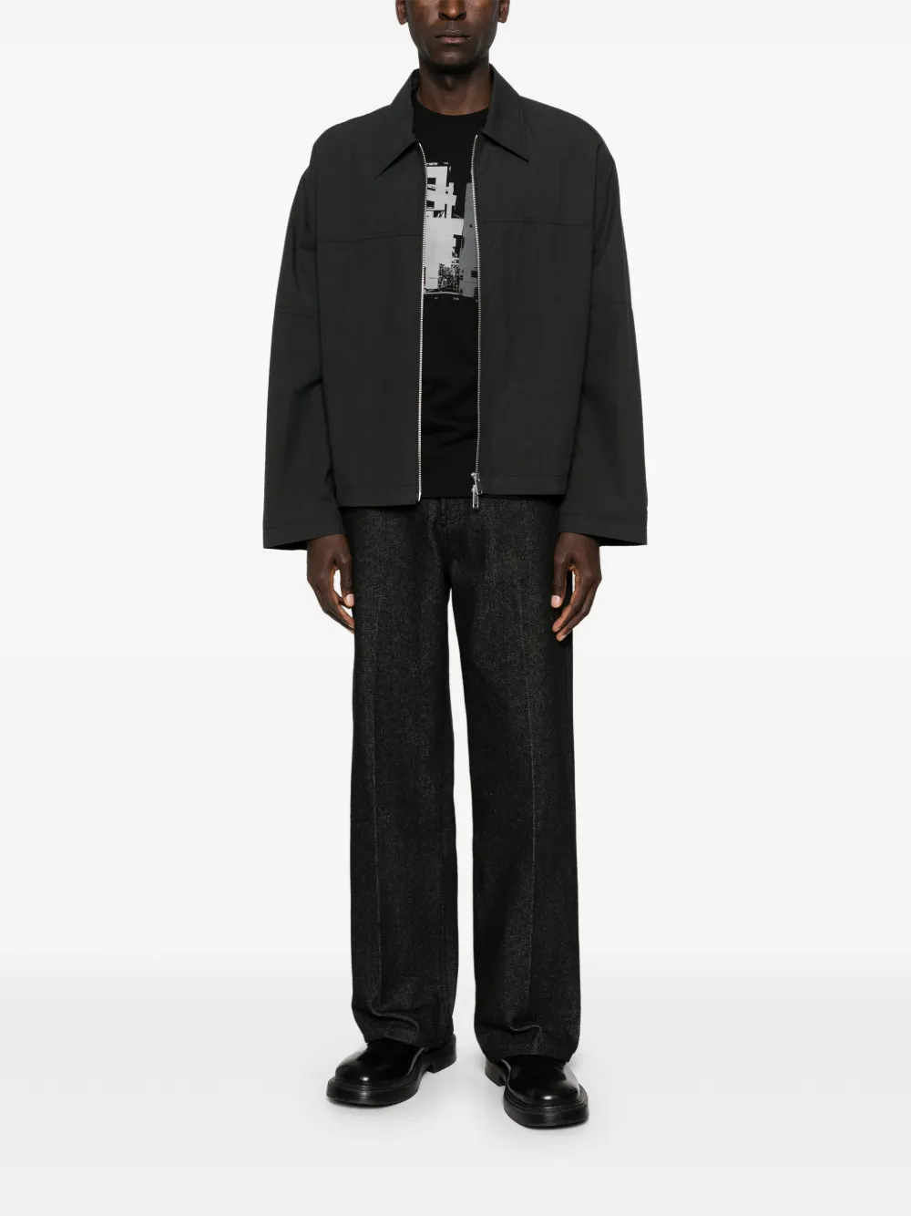 BOSS graphic print T-shirt - Zwart