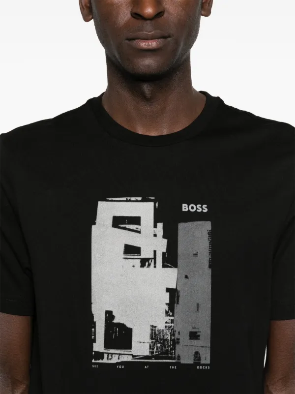 BOSS グラフィック Tシャツ | ブラック | FARFETCH JP