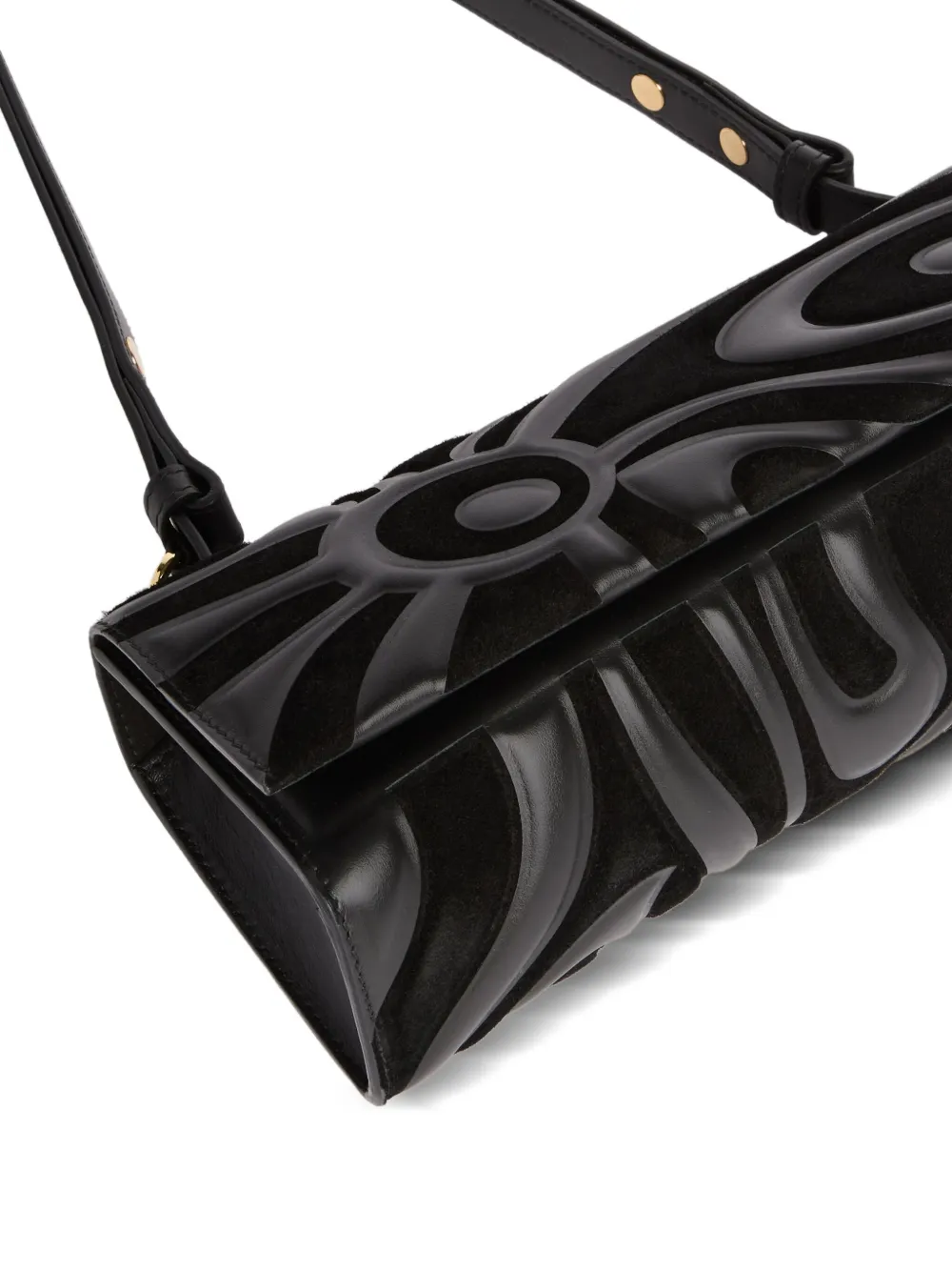 PUCCI Marmo schoudertas met patroon Zwart