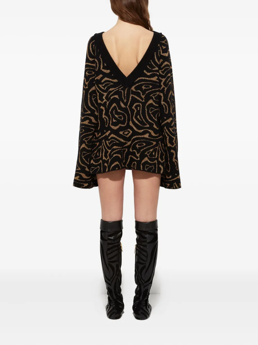 Pucci Labirinto Print Mini Dress In Black