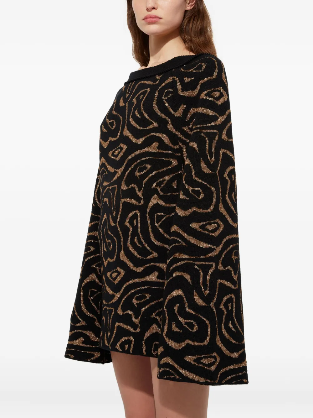 Pucci Labirinto Print Mini Dress In Black