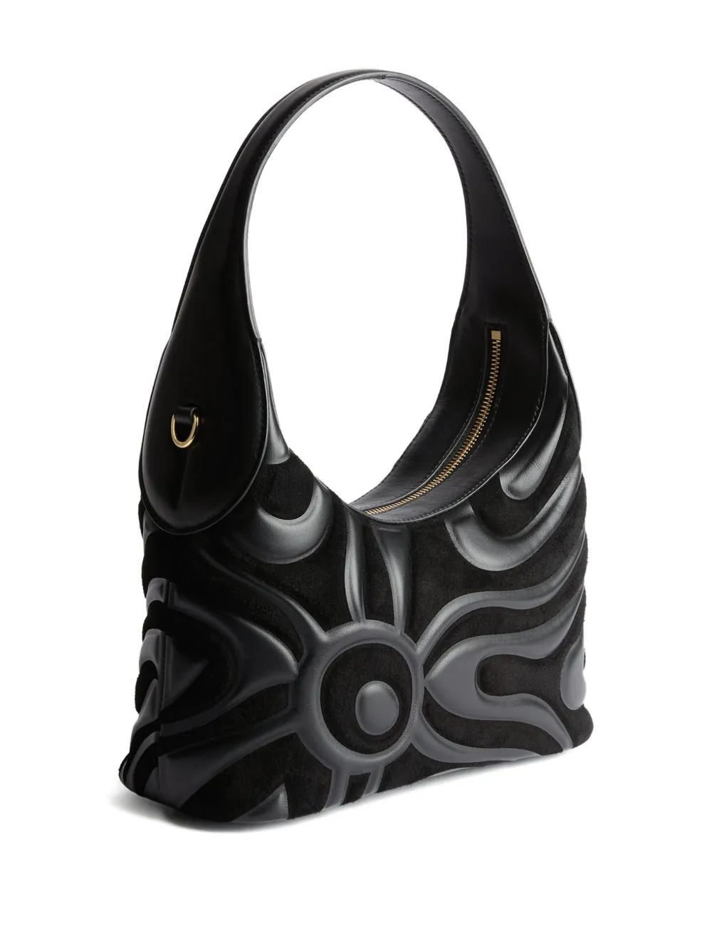 Pucci Marmo Pattern Hobo Bag In Black