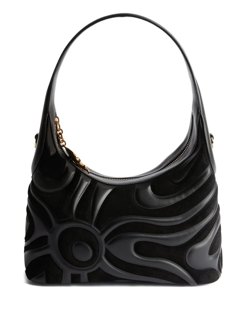 Pucci Marmo Pattern Hobo Bag In Black