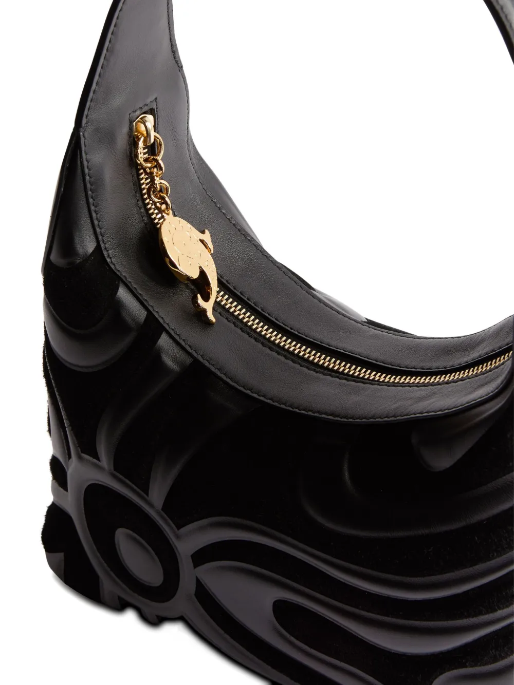 Pucci Marmo Pattern Hobo Bag In Black