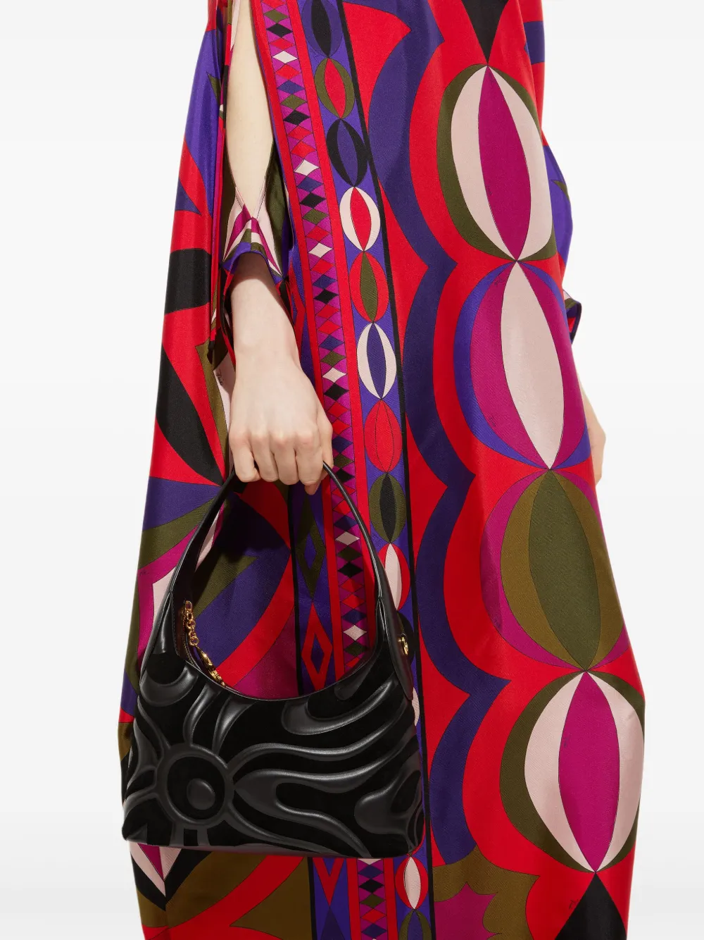 PUCCI Marmo Pattern Hobo Bag - Zwart