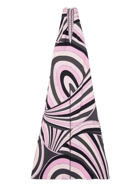 PUCCI print V-neck long dress