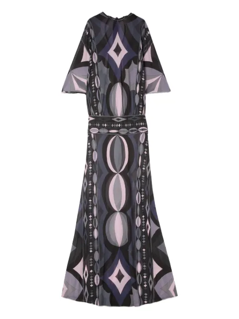 PUCCI collane print long dress