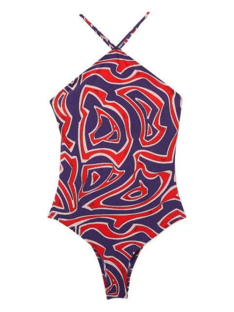 PUCCI labirinto print swimsuit