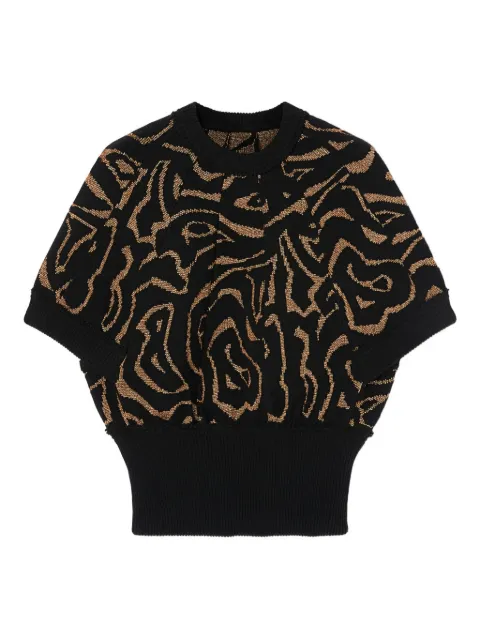 PUCCI top estilo labirinto en jacquard