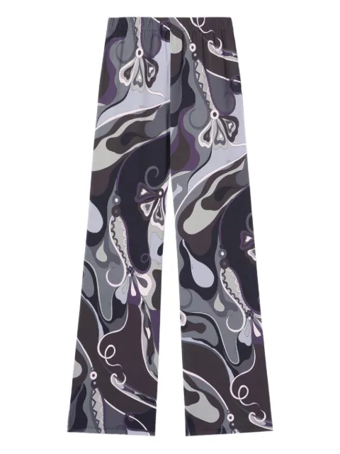 PUCCI orchidee print straight trousers