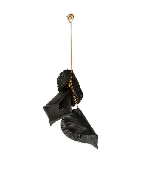 PUCCI boucle d'oreille en cuir à fleurs