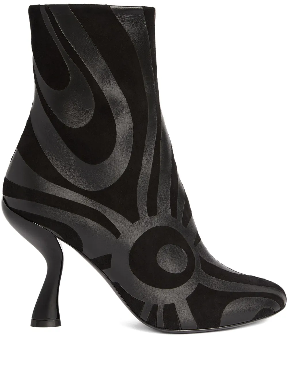 PUCCI marmo print heeled boots | negro | Image 1