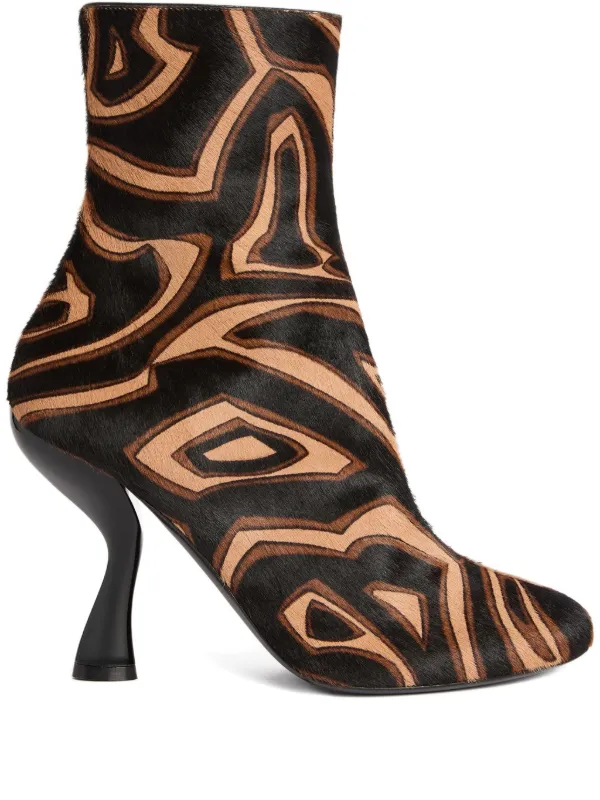 Pucci Marmo Heeled Boots in Black