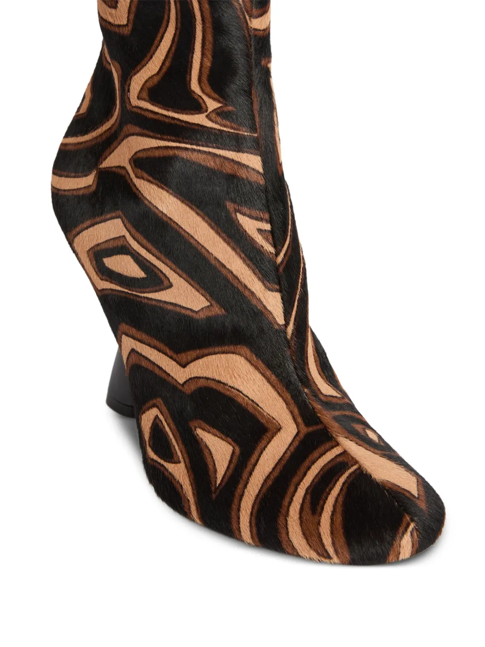 Pucci Marmo Heeled Boots in Black, view 5
