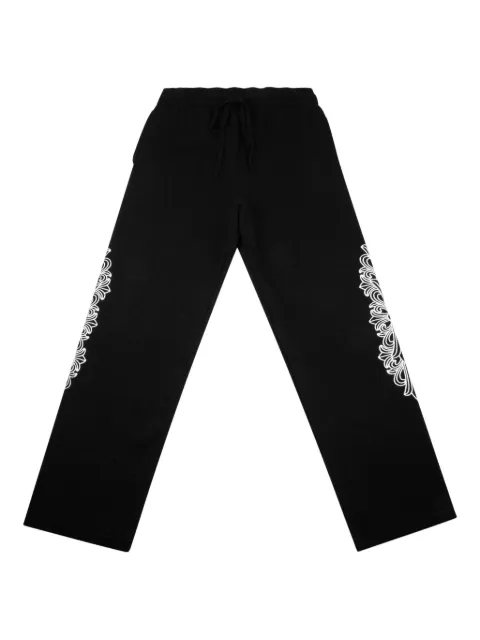 Chrome Hearts floral cross logo track pants