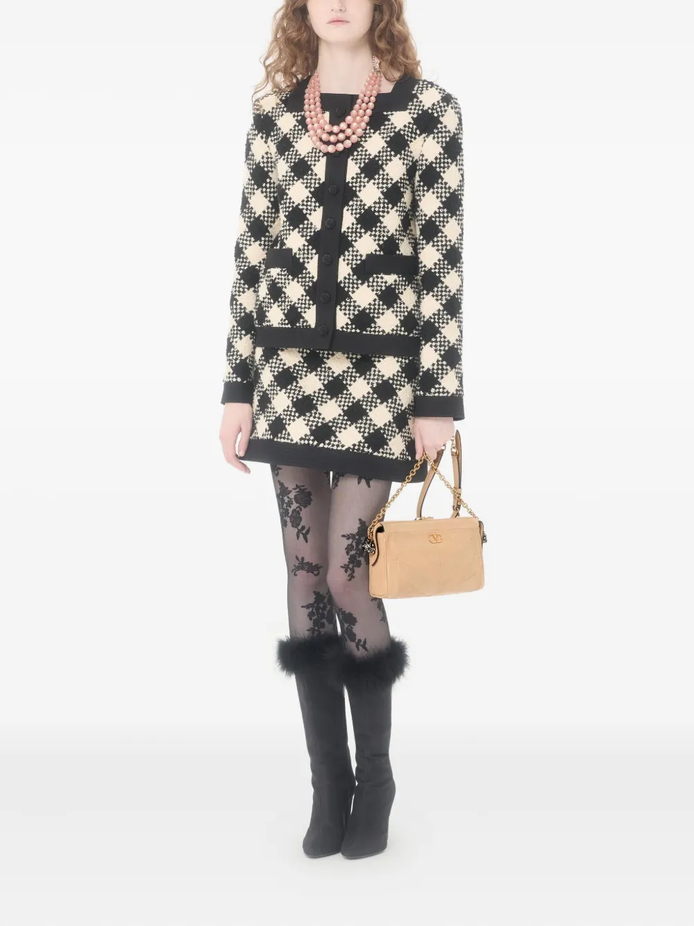 Valentino Garavani Panthea shoulder bag - Beige