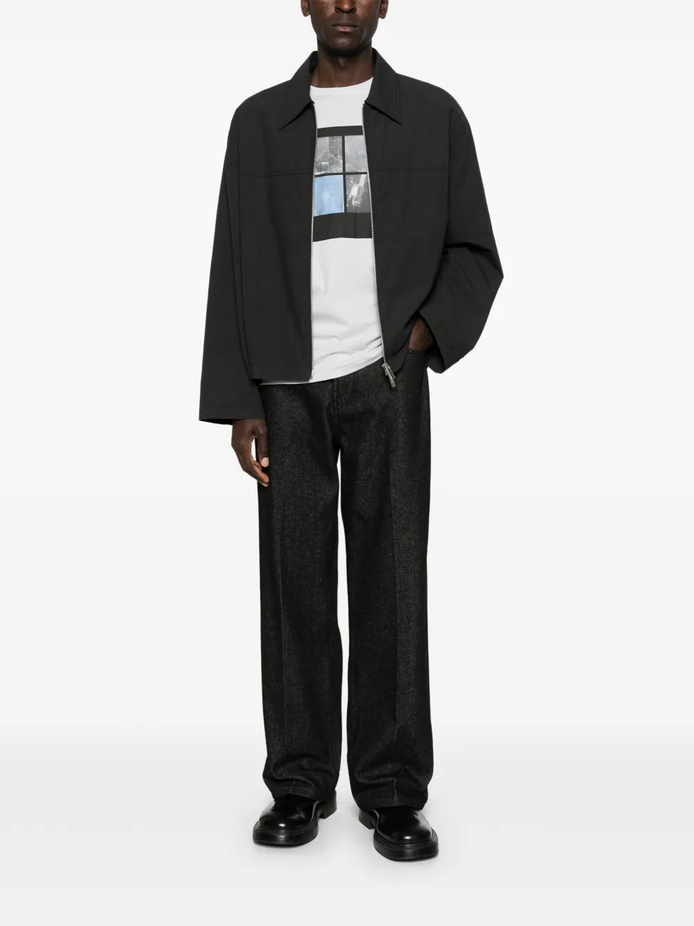 BOSS graphic T-shirt - Grijs