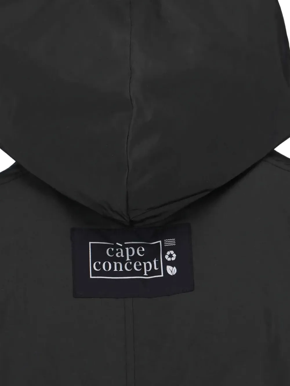 Cap Middle Camelia Hooded Coat In Black