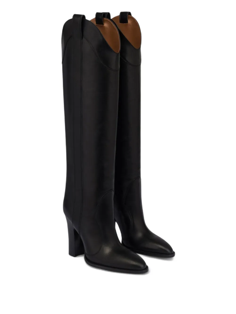 Paris Texas 100mm Lavinia Heel Boots In Black