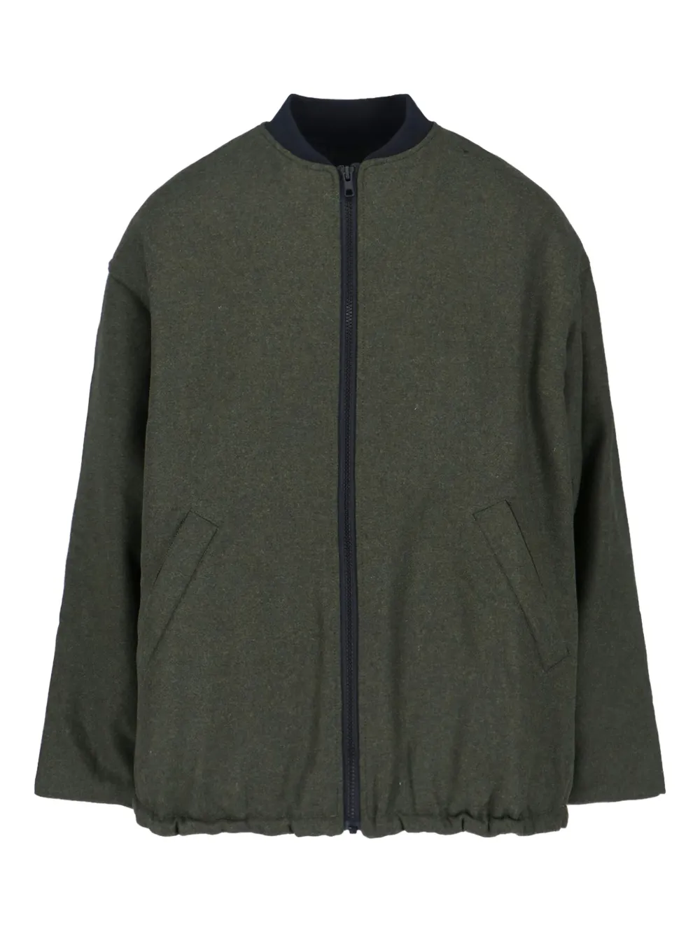 Cap zip-up jacket | Green | Image 1