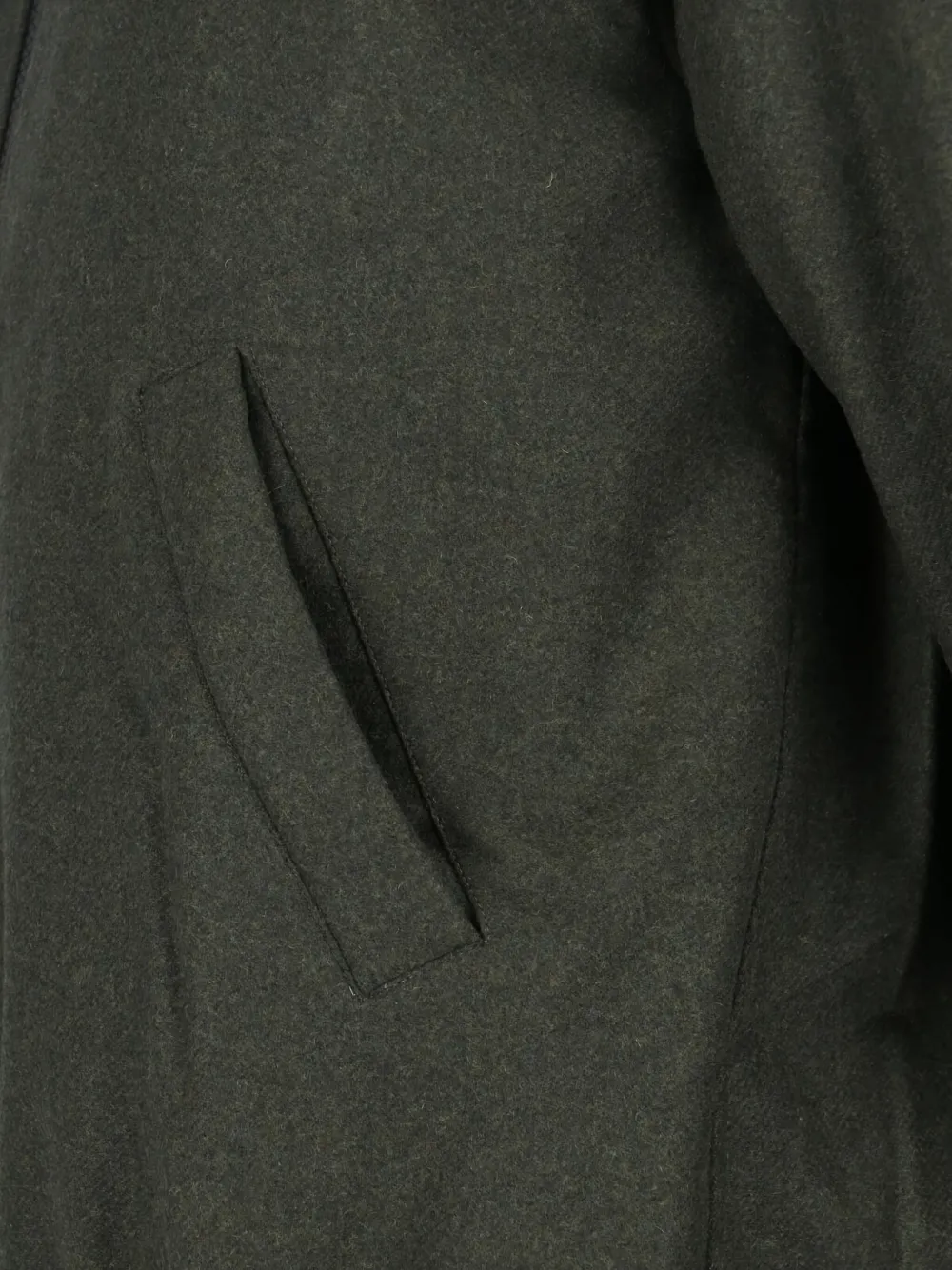 Cap Zip-up Jacket In Green