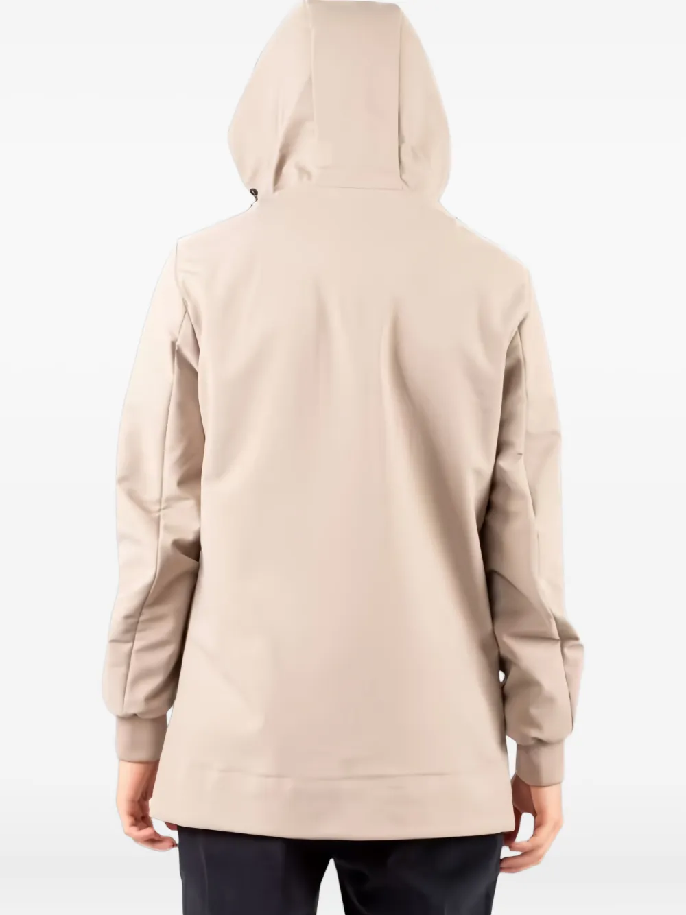 Hèskimo Zip-fastening Hooded Coat In Neutral