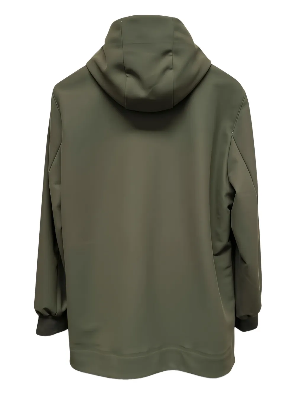 Hèskimo Zip-fastening Hooded Coat In Green