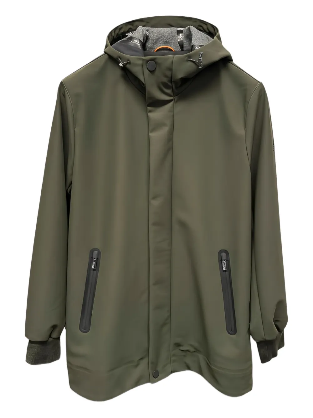 HèSKIMO zip-fastening hooded coat | vert | Image 1
