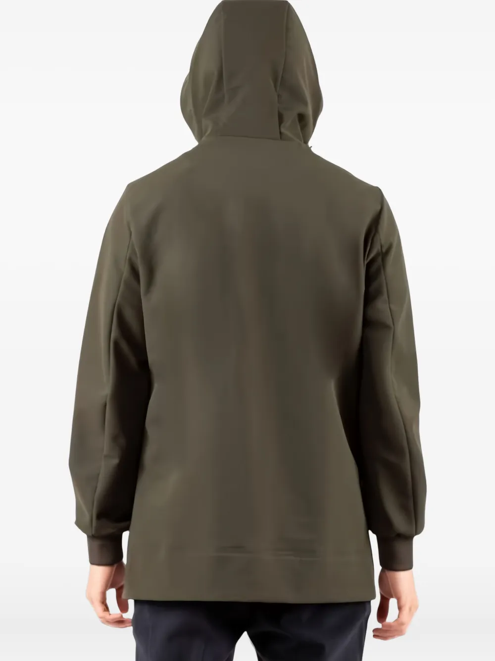 Hèskimo Zip-fastening Hooded Coat In Green