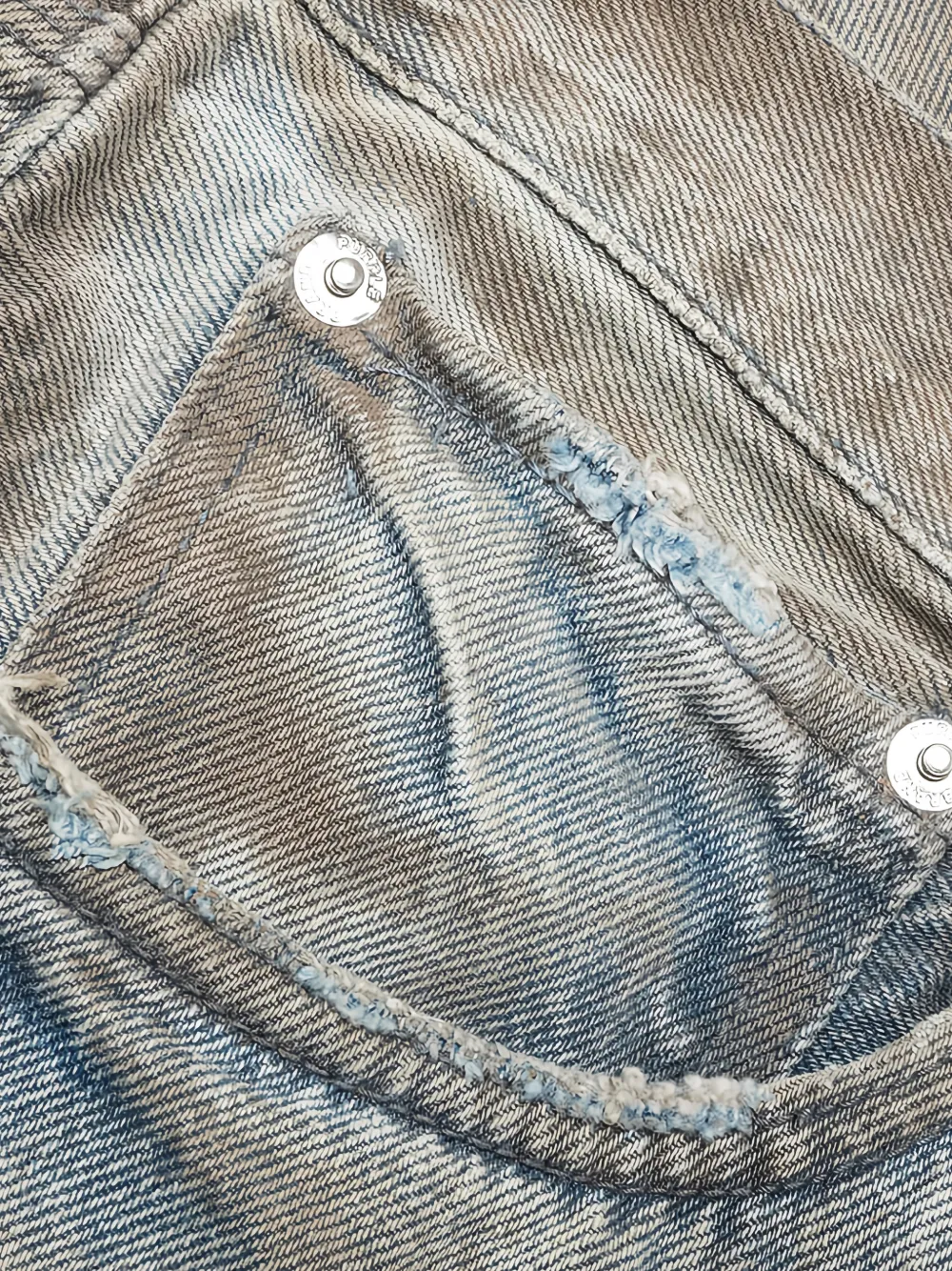 Purple Brand Jeans met logopatch Grijs