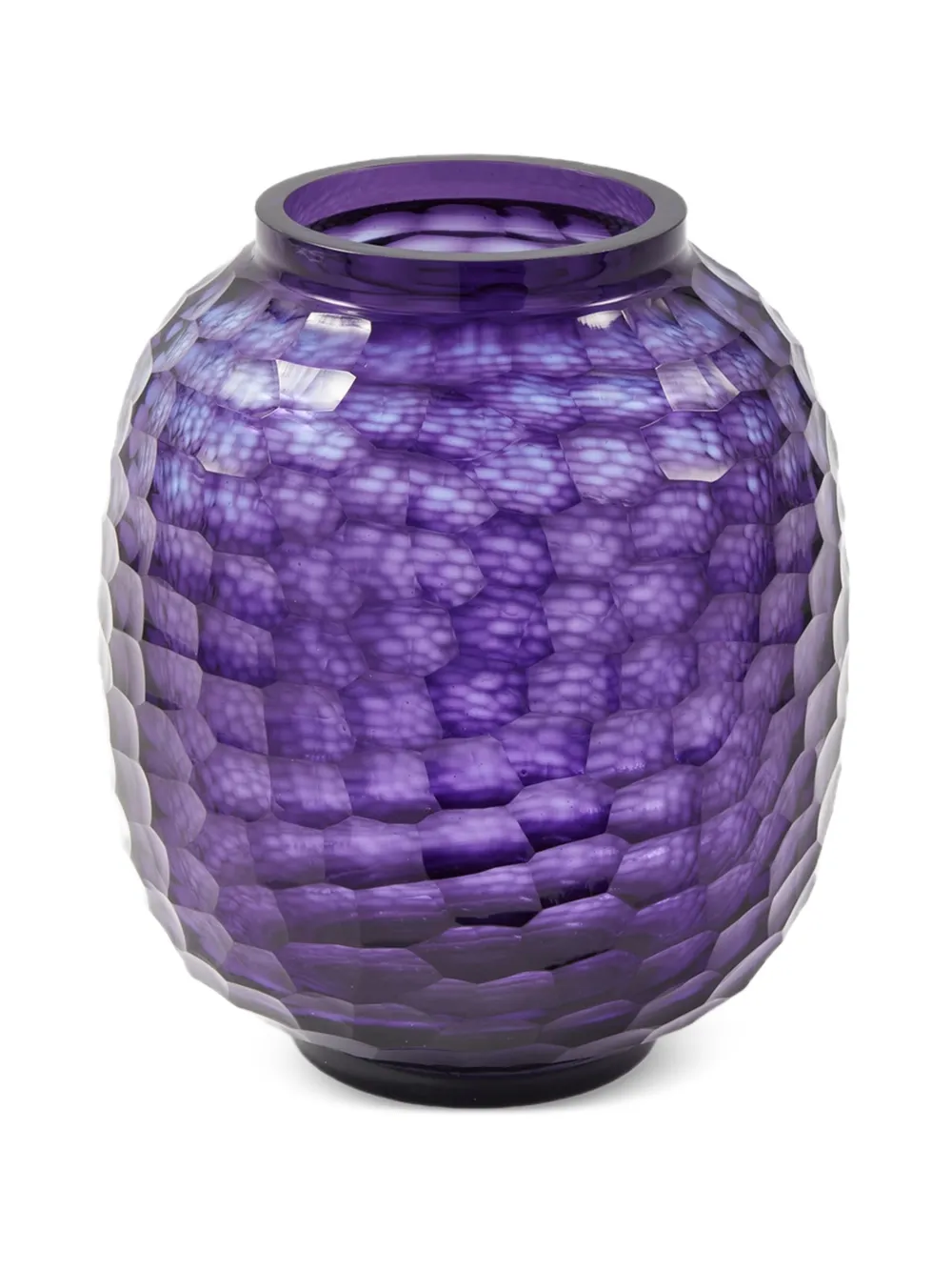 POLSPOTTEN small Honeycomb vase (26.5cm x 24cm) | Purple | Image 1