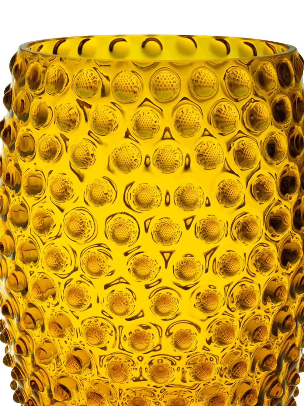 KLIMCHI Hobnail vase (23cm X 15cm) - Geel