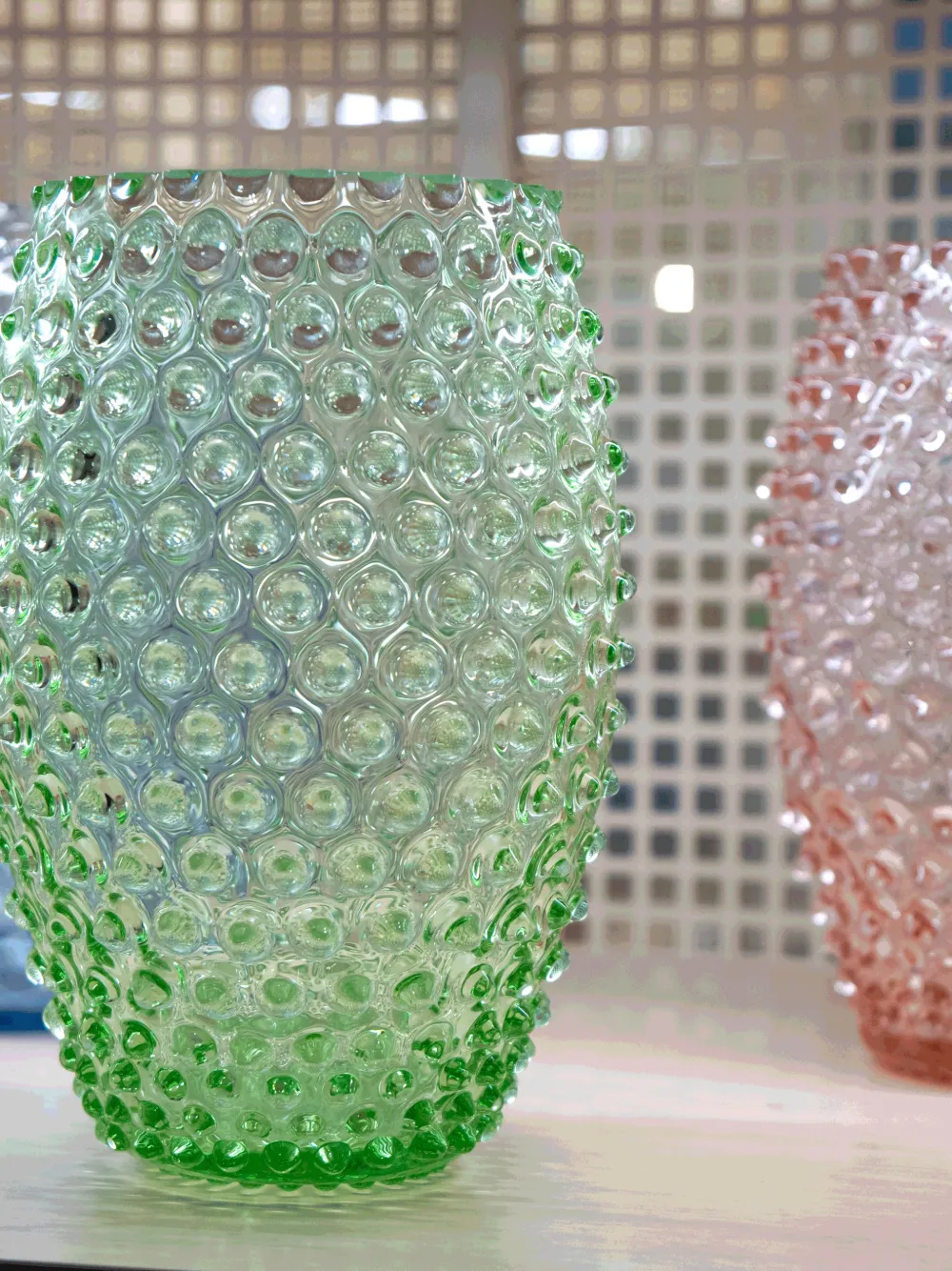  Klimchi Hobnail Vase (23cm X 15cm) - Green 