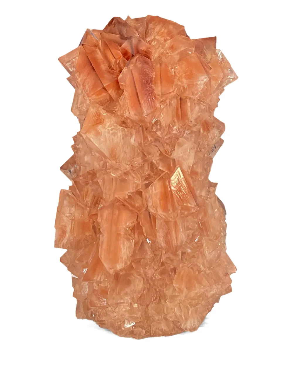 Mineral Series mini Crystal vase (13cm x 8cm) | Orange | Image 1