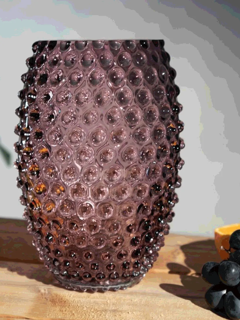  Klimchi Hobnail Vase (23cm) - Purple 