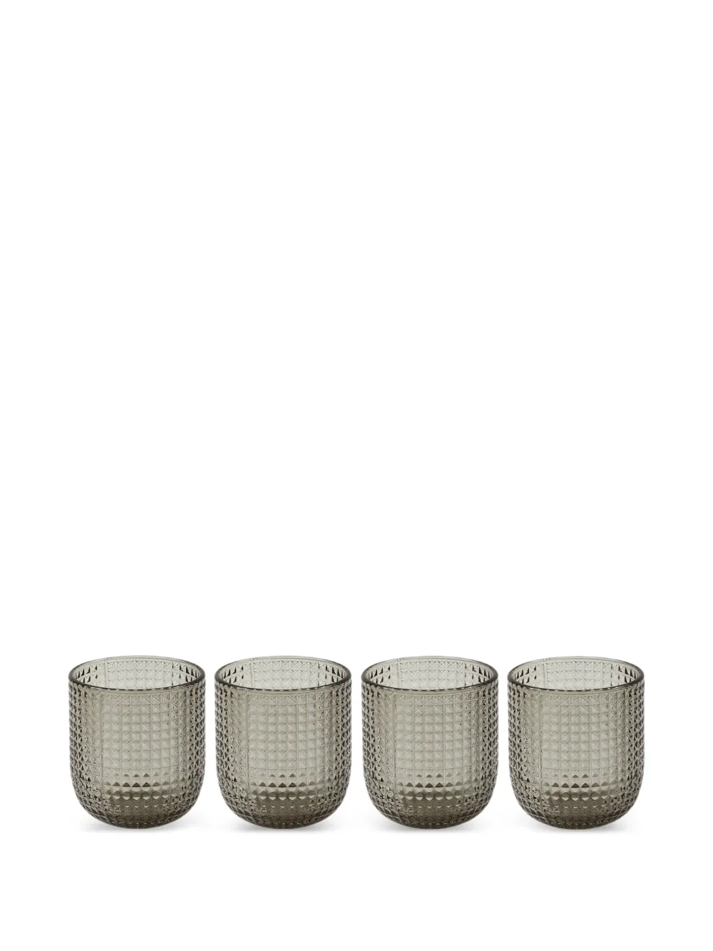 POLSPOTTEN Rooftop Tumbler glassware (set of  four) | Grey | Image 1