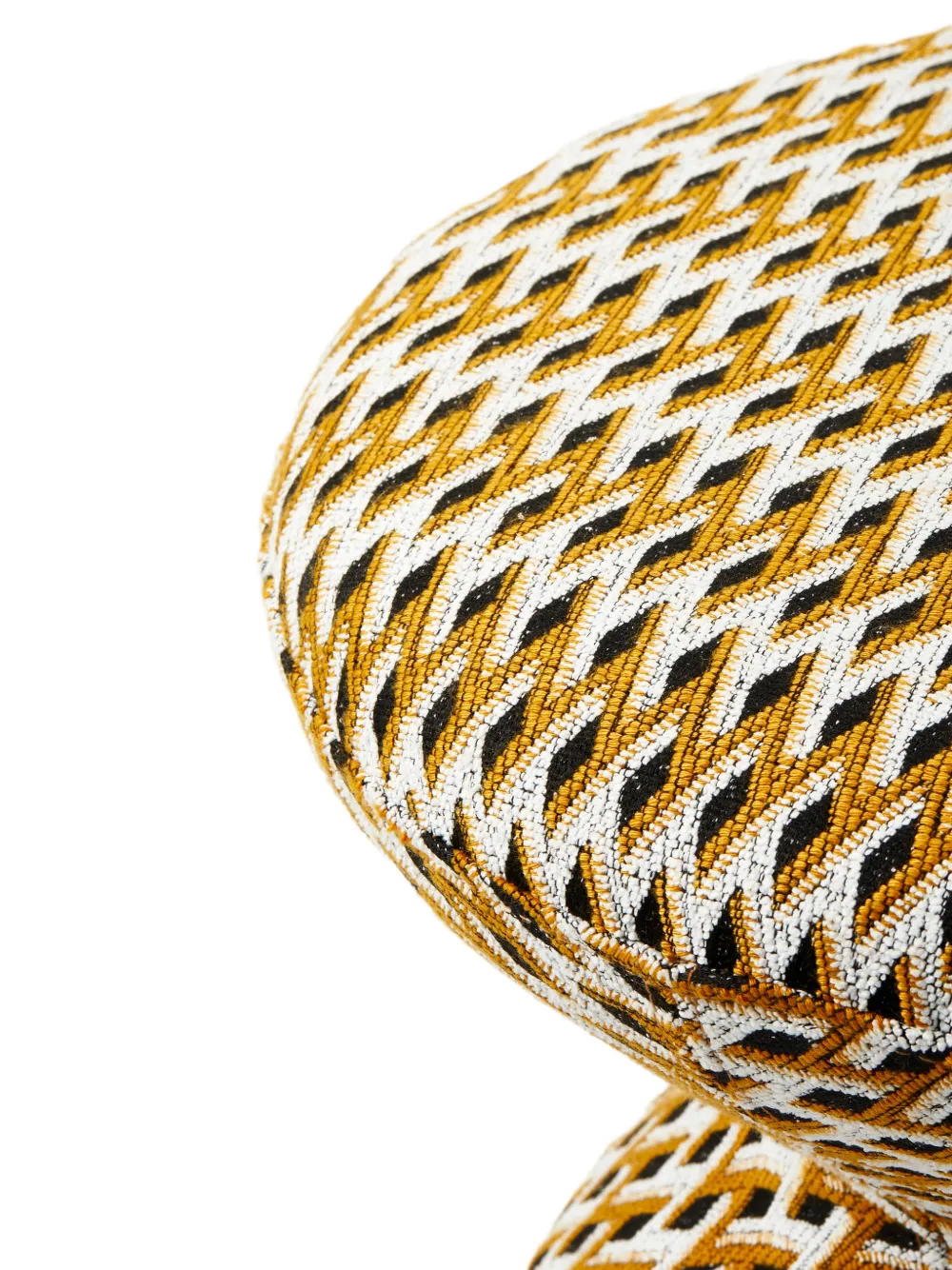  Polspotten Geo Soft Zig Zag Stool (47cm) - Neutrals 