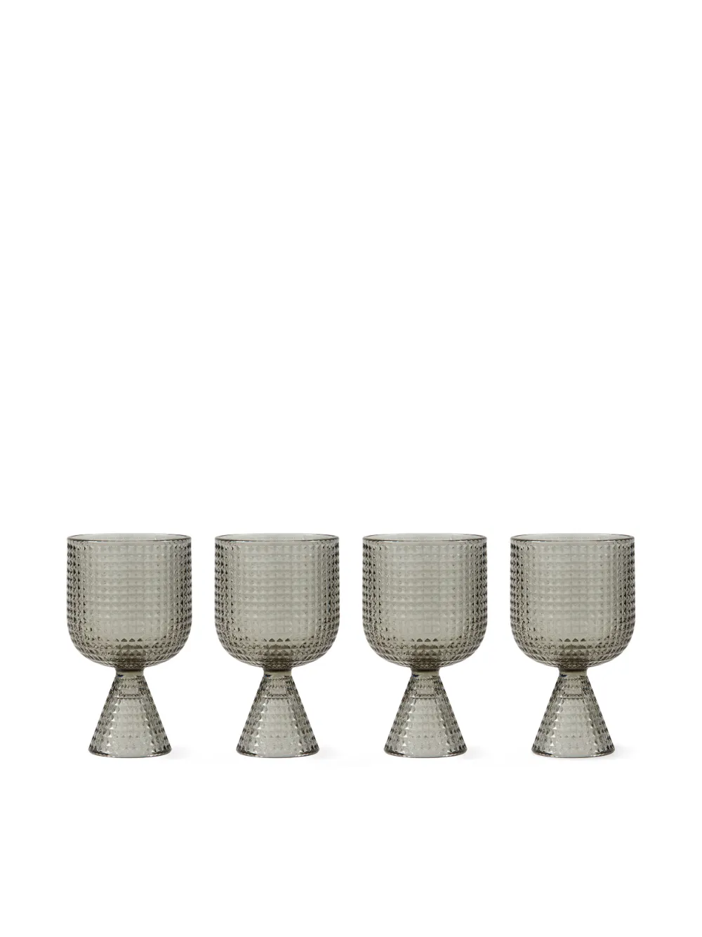 POLSPOTTEN Rooftop textured wine glasses (set of four) | Arts de la table | Image 2
