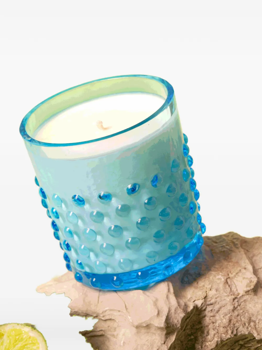 Klimchi Hobnail Mojito Candle (180g) In Blue