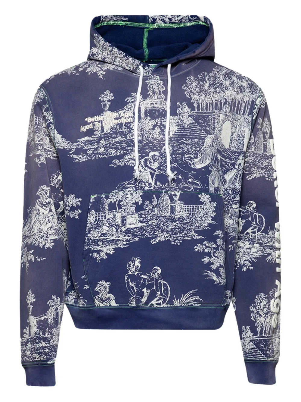 Better with Age  Yeresa patterned hoodie | Blue | Image 1