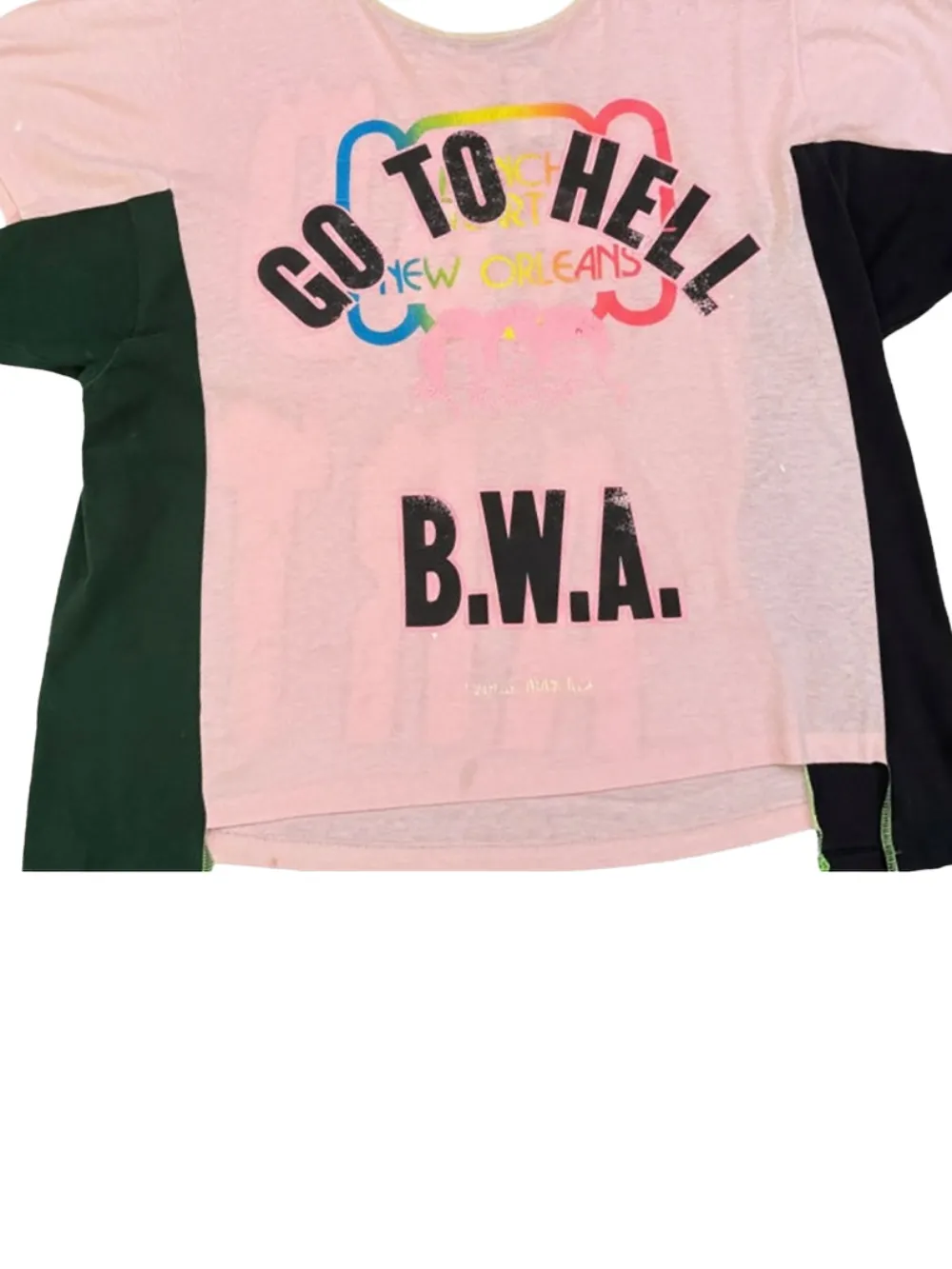 Better with Age Wrong panelled T-shirt - Roze