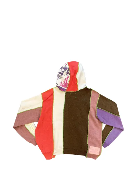 Better with Age  panelled hoodie