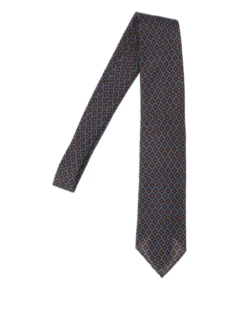 Cesare Attolini geometric-pattern tie