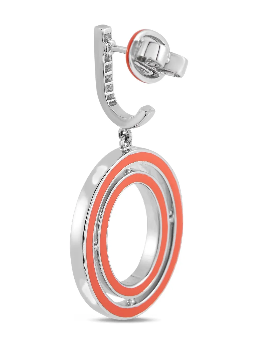 IVANKA TRUMP Pre-owned 18k White Gold Diamond Drop Earrings In Silver