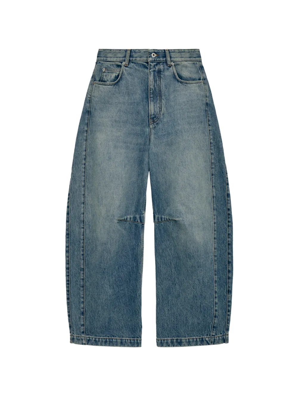 LOEWE Jeans con design a inserti - Blu