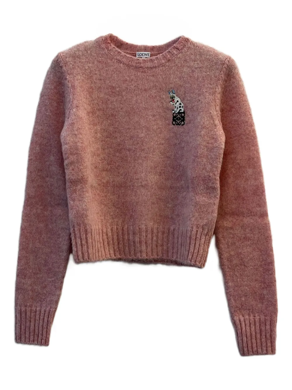 LOEWE appliqué crew-neck sweater - Pink